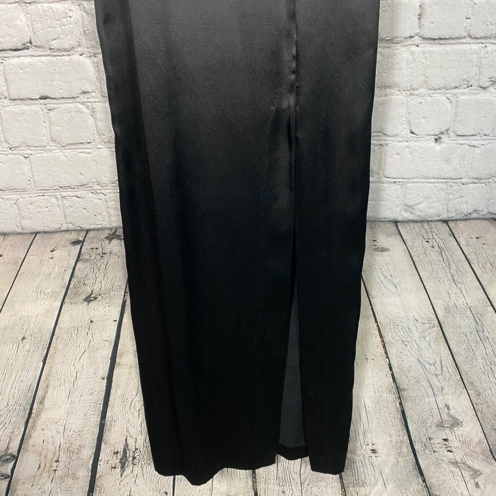 Vtg Jessica Mcclintock Gunne Sax Black Dress Gown - image 4